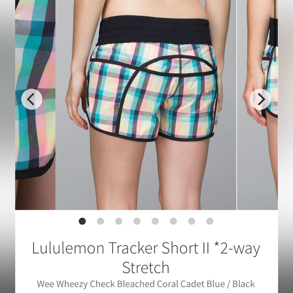 Lululemon Tracker II shorts Check size 6